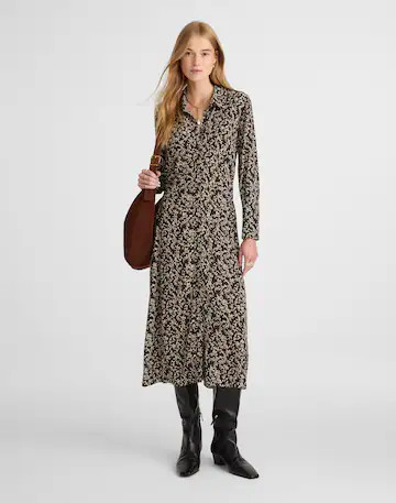 Ruched Midi Shirtdress | Madewell