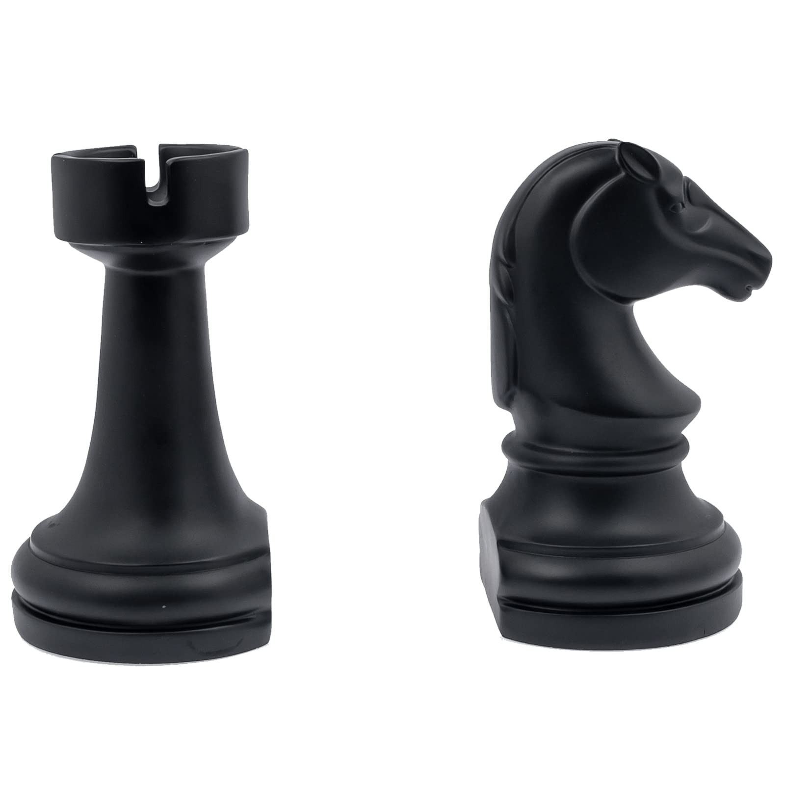 Chess Bookends Resin Decorative Bookends, Black Heavy Book Ends Supports for Books, Book Ends for... | Amazon (CA)