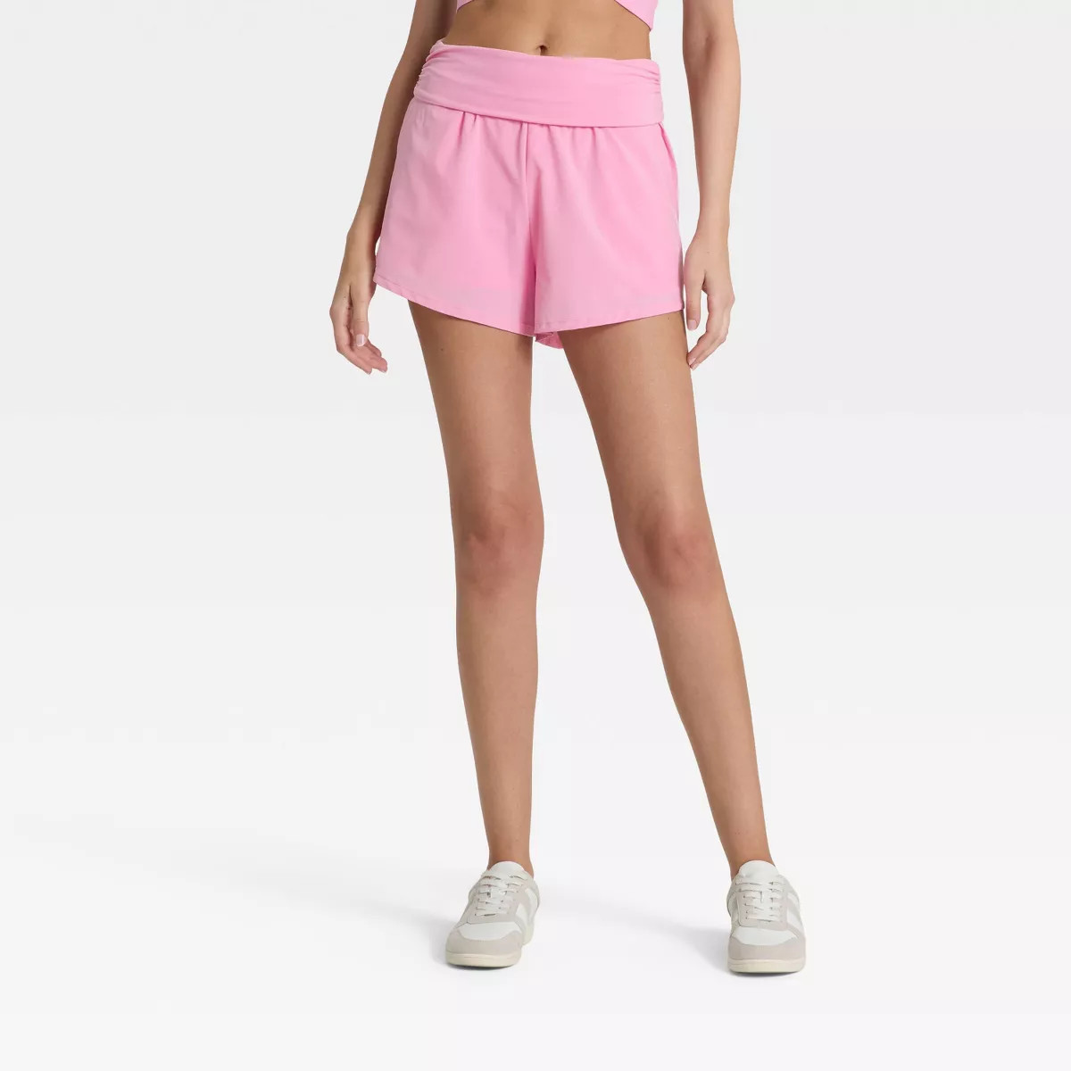 Women's Mid-Rise Foldover Waistband Woven Shorts 2" - JoyLab™ | Target