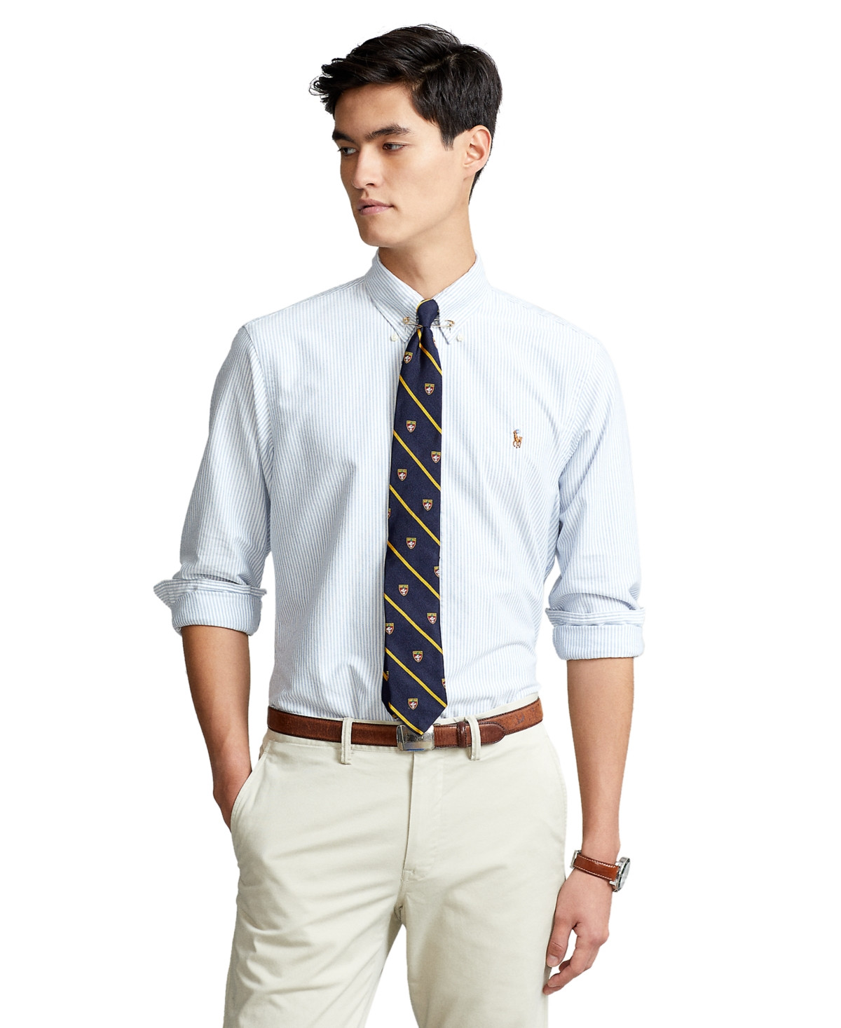 Polo Ralph Lauren Men's Long-Sleeve Oxford Shirt - Macy's | Macy's