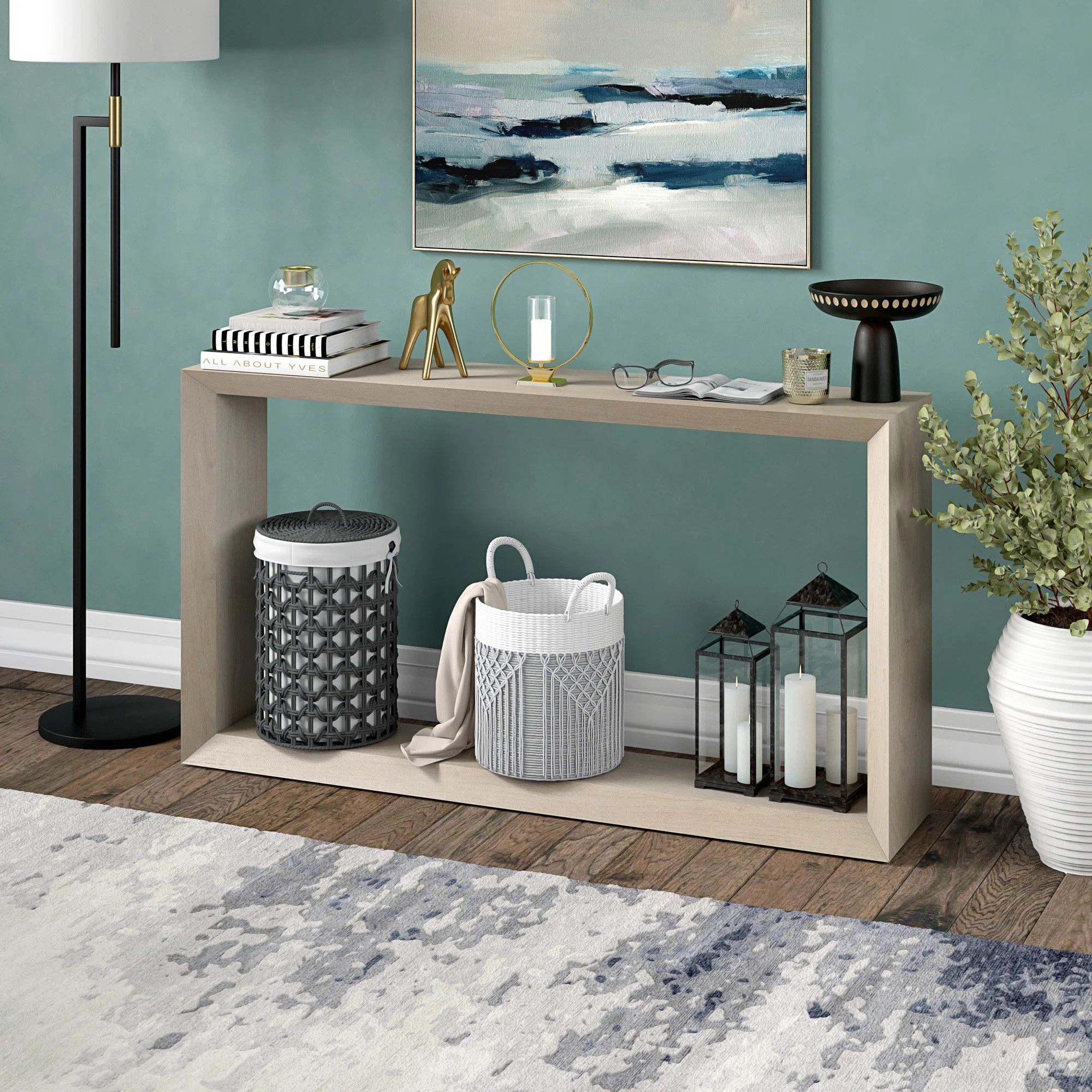 Wade Logan® Osmond 55" Wide Rectangular Console Table & Reviews | Wayfair | Wayfair North America
