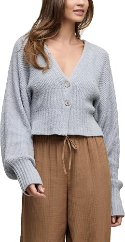 Barefoot Dreams® CozyChic Lite® Cotton Ribbed Button Front Cardigan | Amazon (US)