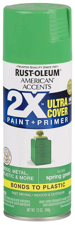 Rust-Oleum 327888 American Accents Spray Paint, 12 oz, Gloss Spring Green | Amazon (US)