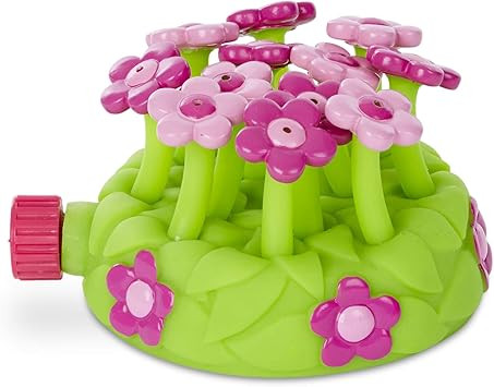 Melissa & Doug Sunny Patch Pretty Petals Flower Sprinkler Toy With Hose Attachment | Amazon (US)