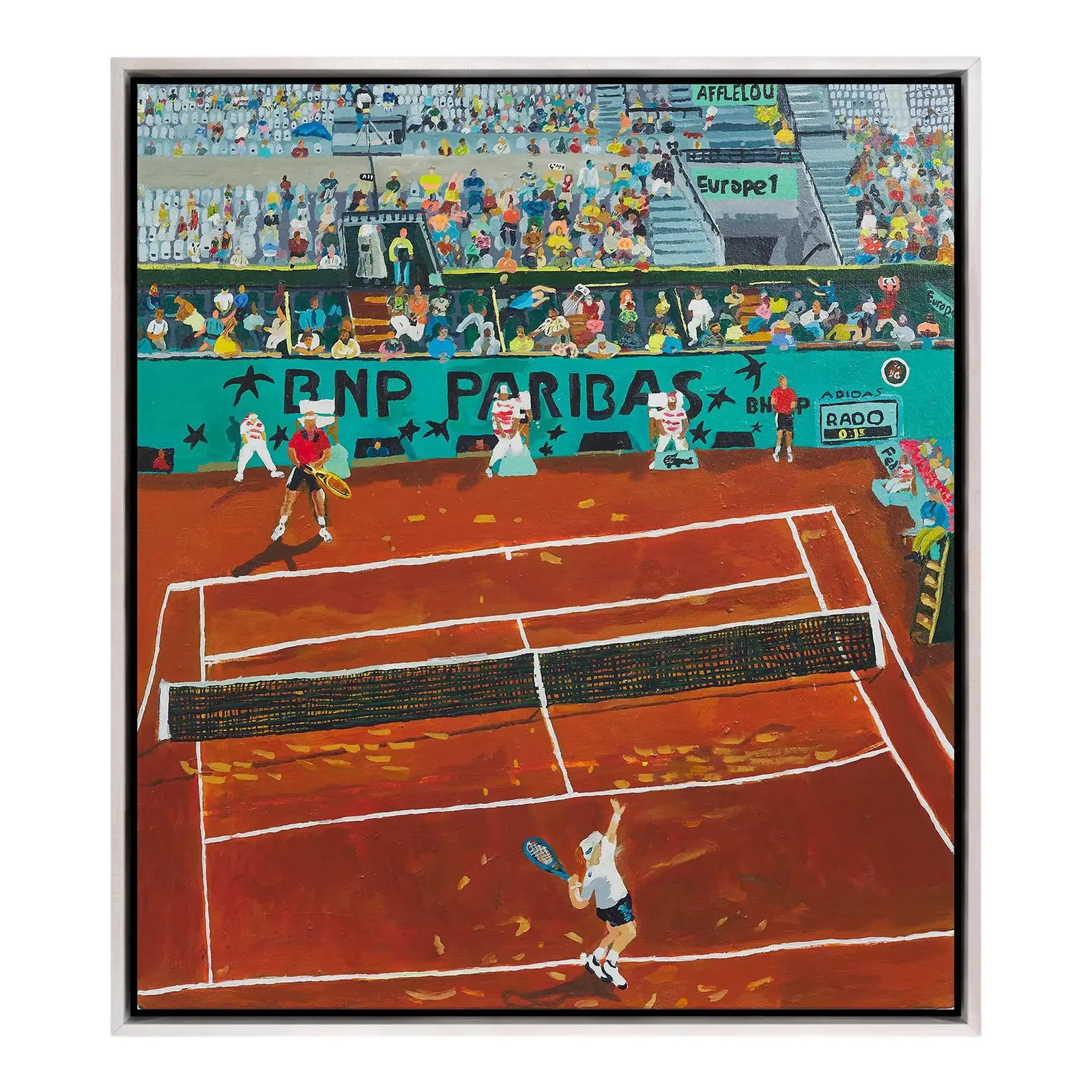 French Open by Shaun Ellison in Whitewashed Frame, Large Art Print | Chairish