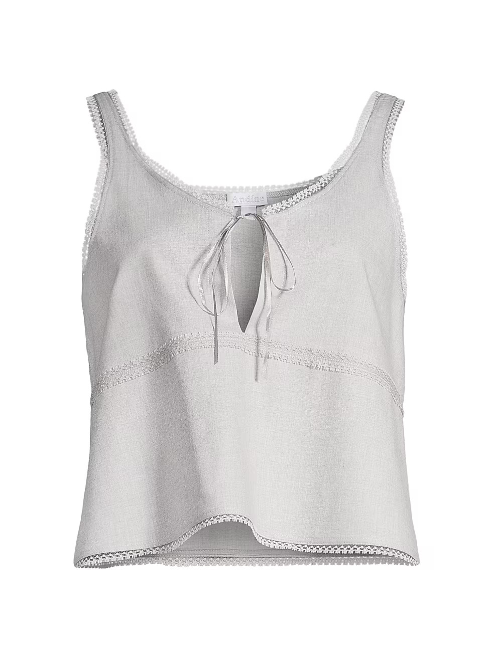 Lulu Cotton Tie-Front Tank | Saks Fifth Avenue