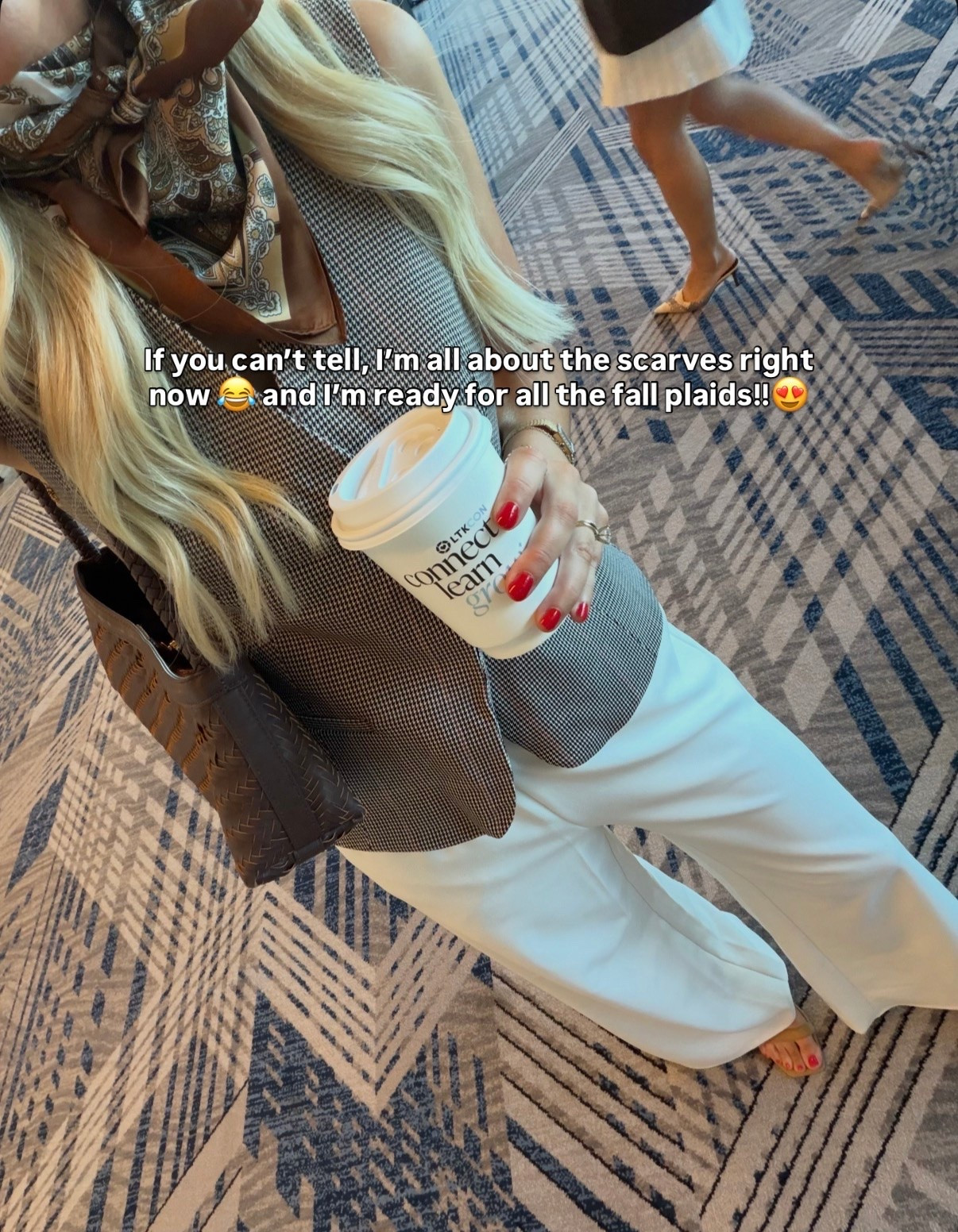 What I wore for the last conference day at LTKCon! I arrived late to LTKCon- this was my only conference outfit. And I loved! These pull-on pants from Target are so good, I just bought in the brown! Love a plaid vest moment- this just sold out, so I linked a similar one! @Target @abercrombie

#LTKootd #LTKdayinmylife #LTKWorkwear