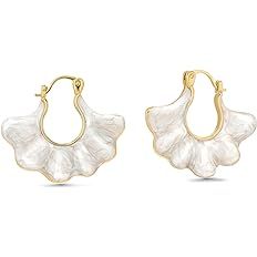 Statement Earrings for Women, Gold Dangle Earrings, Gold Statement Earrings, Pearl Earrings, Gold... | Amazon (US)