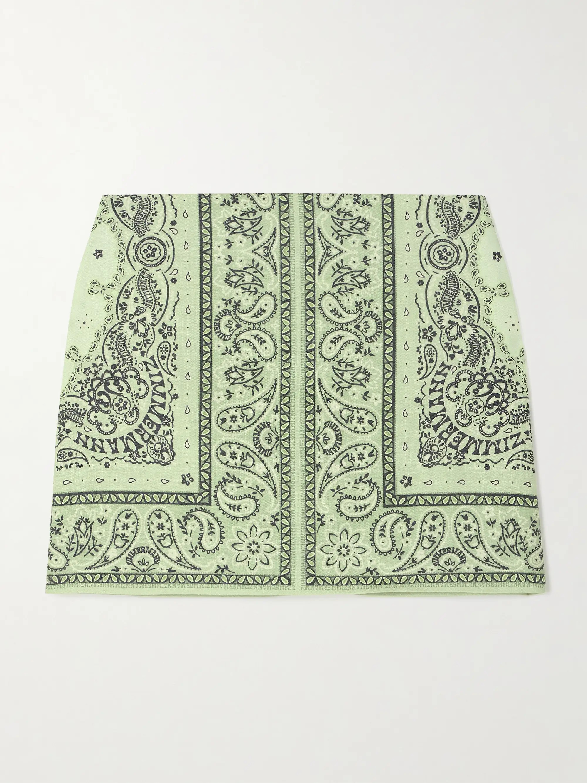 Matchmaker printed linen mini skirt | NET-A-PORTER (US)