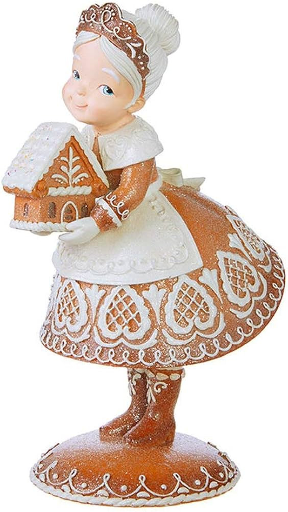 RAZ Imports Kringle Candy Co. 13" Gingerbread Mrs Claus Retro Christmas Figurine | Amazon (US)