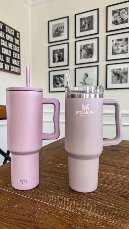 Travel cups for summer 🫶🏻

Travel cup with straw // simple modern tumbler // travel cup cheaper than Stanley quencher // Stanley quencher look for less 

#LTKHome #LTKSeasonal