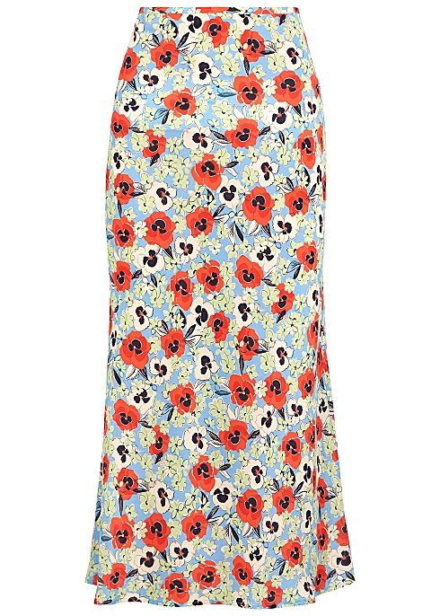 Kelly floral-print silk skirt | Harvey Nichols (Global)