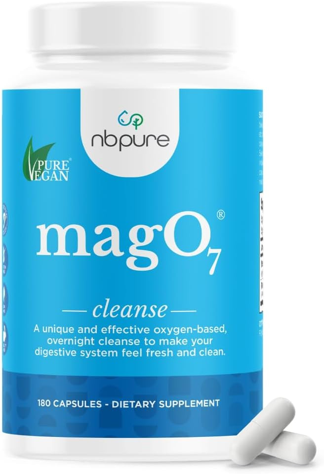 nbpure MagO7 Natural Colon Cleanse & Detox (180 Capsules) | Gentle overnight relief, No painful c... | Amazon (US)