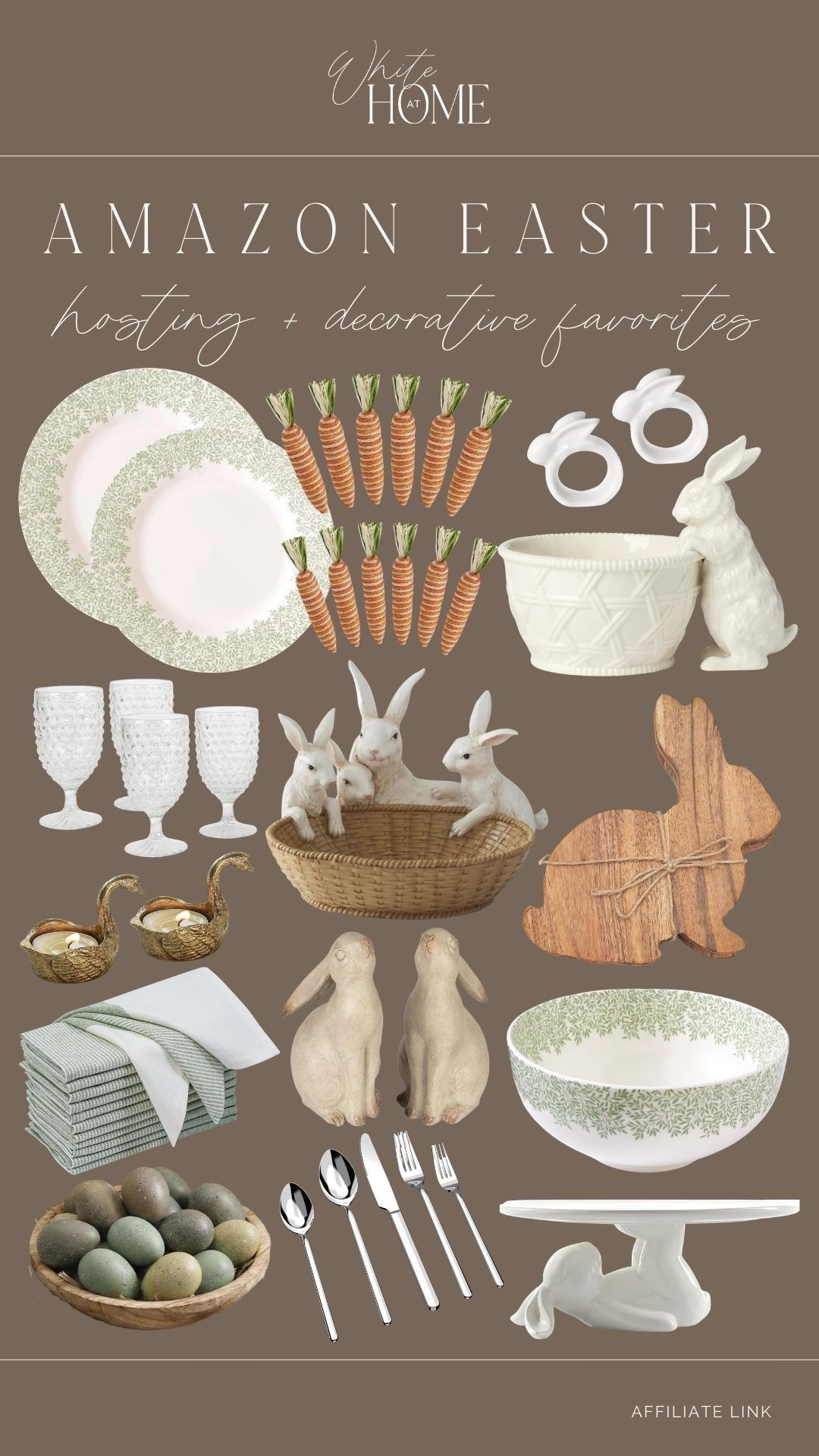 Spring decor essentials to get you in the Easter spirit! From bunny details to pastel accents, these pieces will add a touch of whimsy to your table. Check them out!

#LTKHome