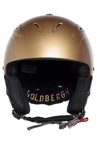 Goldbergh Khloe Ski Helmet in Metallic Gold. - size S/M | Revolve Clothing (Global)