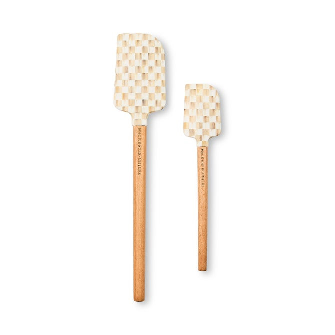 Mocha Check Spatulas, Set of 2 | MacKenzie-Childs