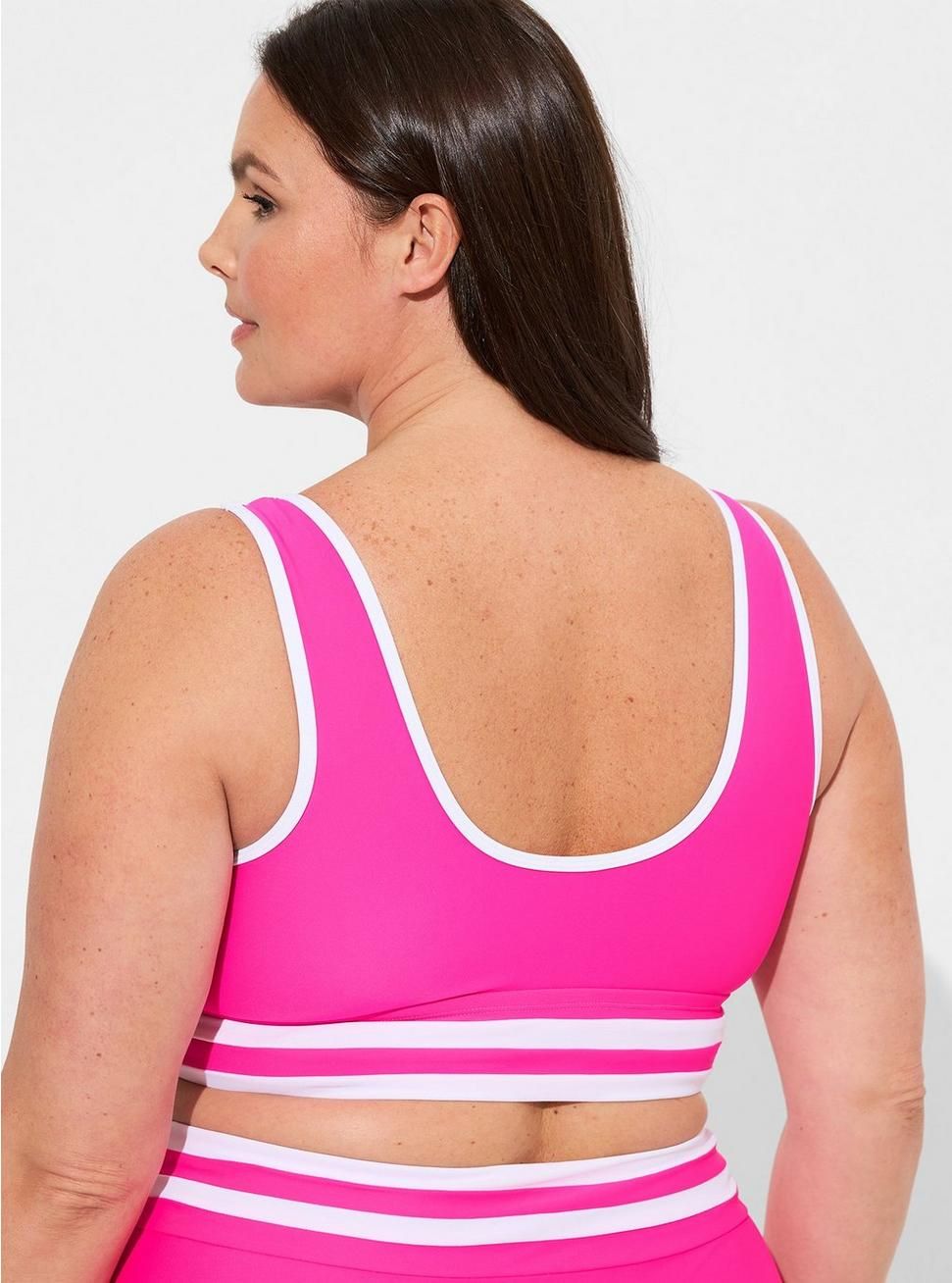 Wireless Color Banding Scoop Bikini Top | Torrid (US & Canada)