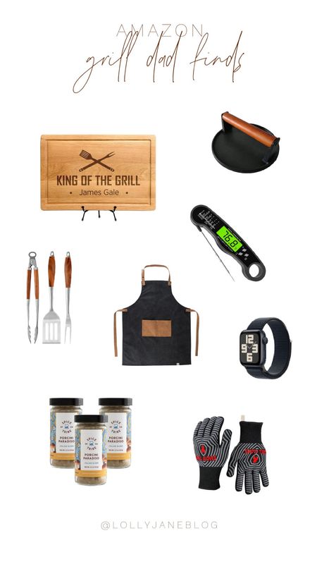 Amazon grill dad finds for this Father’s Day! 👏🏼

Spoil your grill master hubby this Father's Day with gifts that sizzle! From a quality cutting board to precision thermometer, grilling accessories galore, a trusty grill brush, an Apple Watch to multitask, heat-resistant grilling gloves, a personalized apron, and mouthwatering burger seasonings for his signature patties! Make his grilling dreams come true with gifts as hot as his BBQ skills. #FathersDay #GiftsForHubby #GrillMaster

#LTKSeasonal #LTKMens #LTKGiftGuide