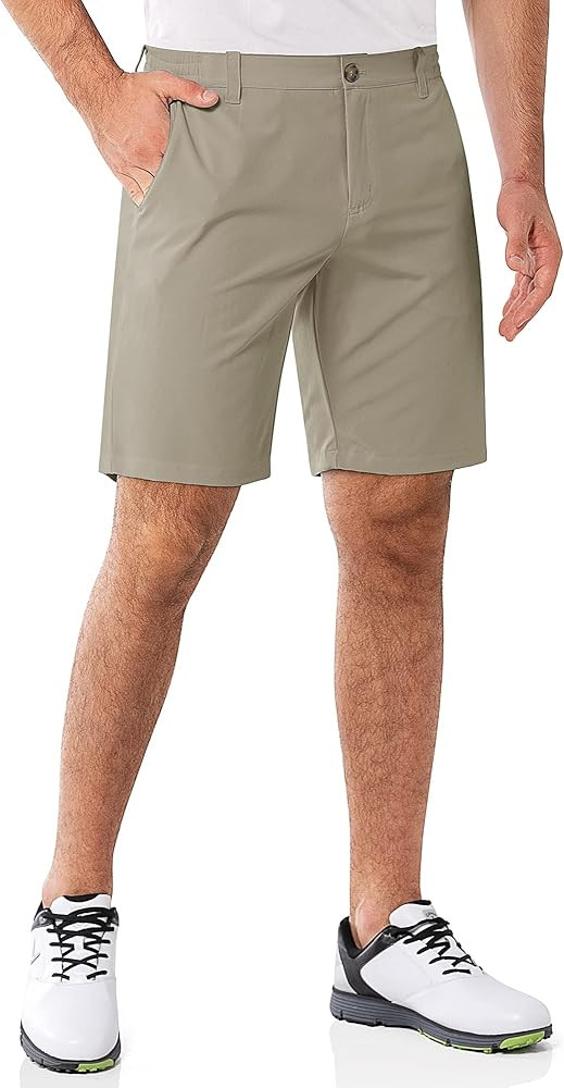33,000ft Men's Golf Shorts 9" Dry Fit Stretch Golf Short UPF 50+ Lightweight Flat Front Golf Shor... | Amazon (US)