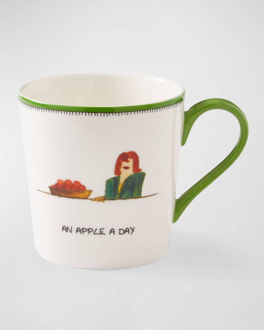 Kit Kemp for Spode Apple A Day Doodle Mug | Neiman Marcus