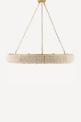 Melrose Wood Beaded Chandelier | Anthropologie (US)