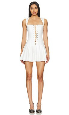 MORE TO COME Gemma Mini Dress in White from Revolve.com | Revolve Clothing (Global)