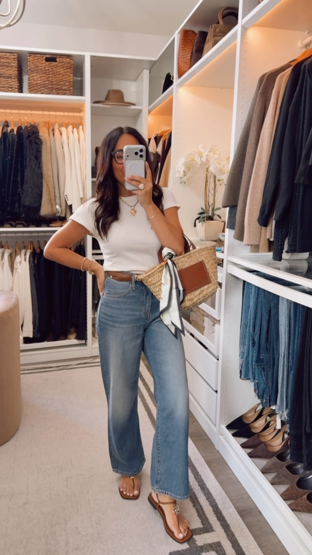 airy Jeans have the best relaxed fit- lightweight perfect for summer 
I live in this tee- seriously need to buy another one
Everything TTS

#LTKootd #LTKOver40 #LTKSeasonal