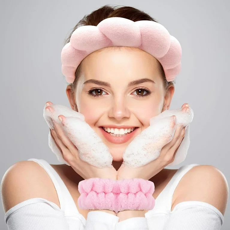 DADHOT Spa Headbands for Washing Face or Facial, Headbands for Women - Puffy Makeup Headbands for... | Walmart (US)