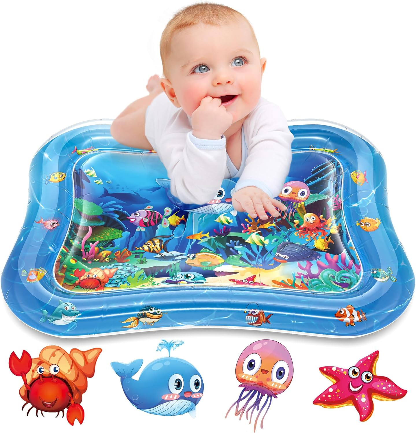Infinno Inflatable Tummy Time Mat Premium Baby Water Play Mat for Infants and Toddlers Baby Toys ... | Amazon (UK)