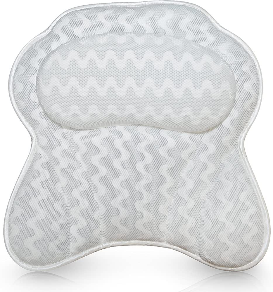 Bath Haven Bath Pillow Bathtub Pillow Back Neck Support Pillow, Spa Cushion for Tub, Relaxing Hea... | Amazon (US)