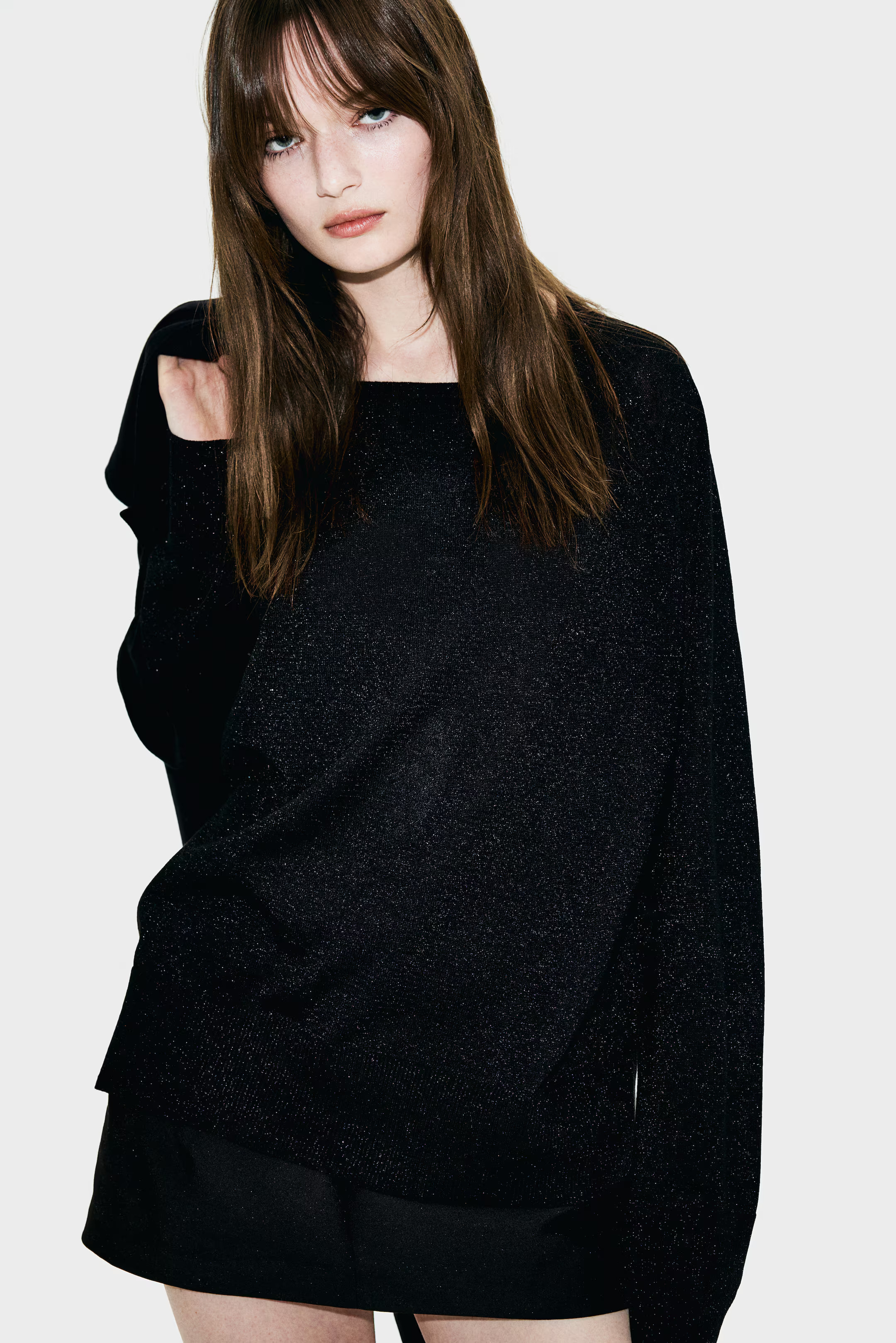 Glittery Sweater - Black - Ladies | H&M US | H&M (US + CA)