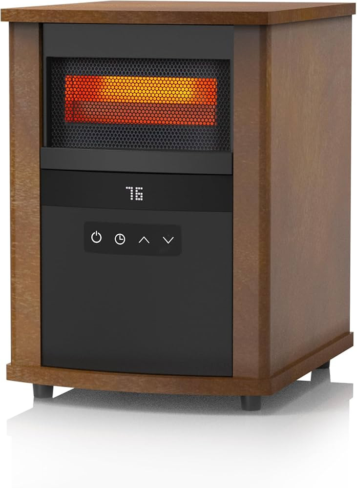 Space Heater 1500W Energy Efficient Infrared Heater for Quick and Even Heating in Large Spaces wi... | Amazon (US)