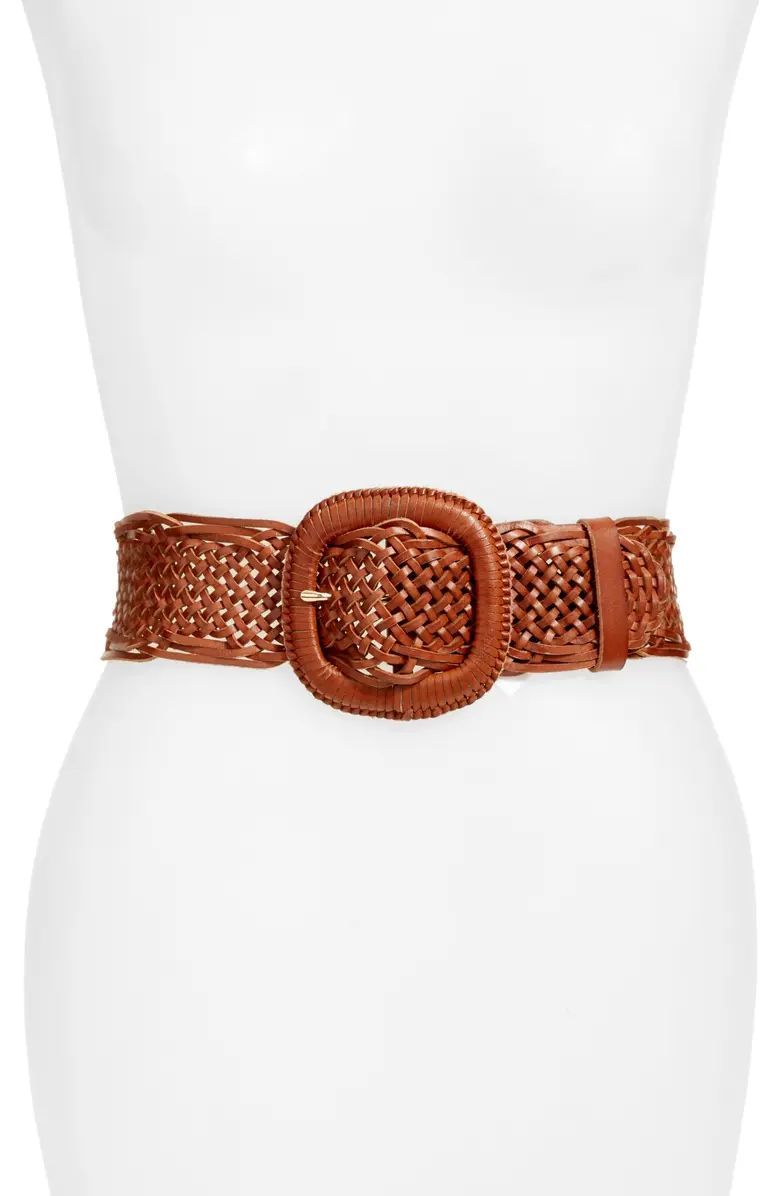 Wide Braided Leather Belt | Nordstrom