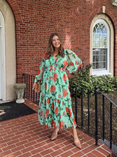 Summer dress - perfect graduation dress, baby shower, bridal shower, or wedding guest dress. Wearing size 1X. Use CARALYN20 at Anthropologie thru 5/12 for 20% off any full priced items! Use CARALYN10 at Spanx. 

#LTKSaleAlert #LTKStyleTip #LTKMidsize