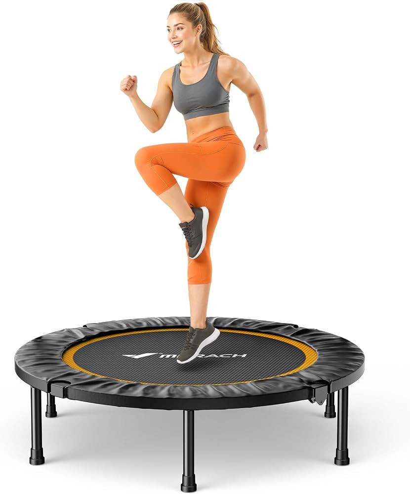 MERACH Mini Trampoline Fitness Adults 40''/48'' Trampolines | Amazon (UK)