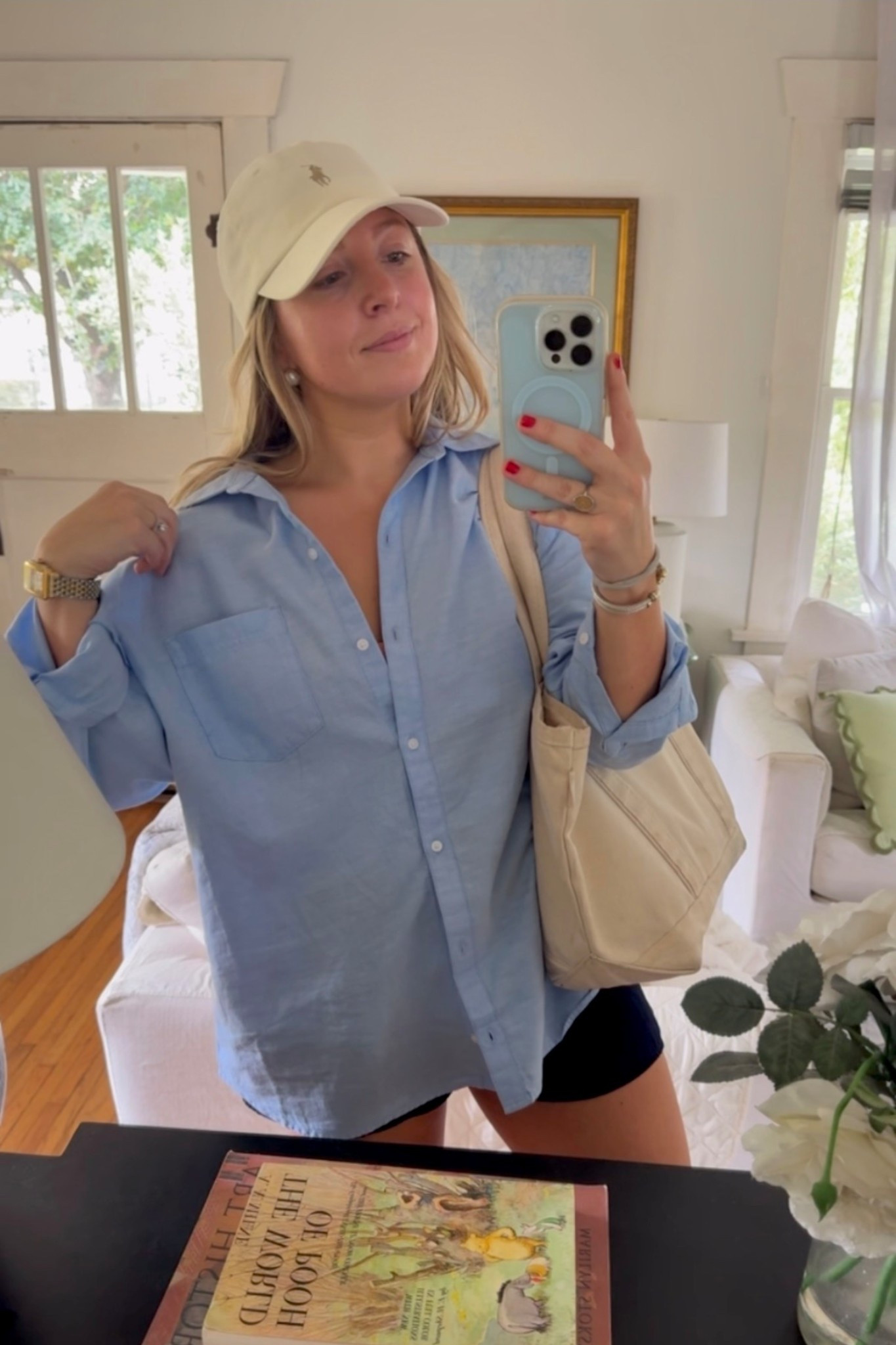 Boyfriend button down - love shirt so much that I own it in three different colors! Fits very oversized- wearing my true size small

Currently 30% off! 

#LTKootd #LTKmomlife #LTKSaleAlert