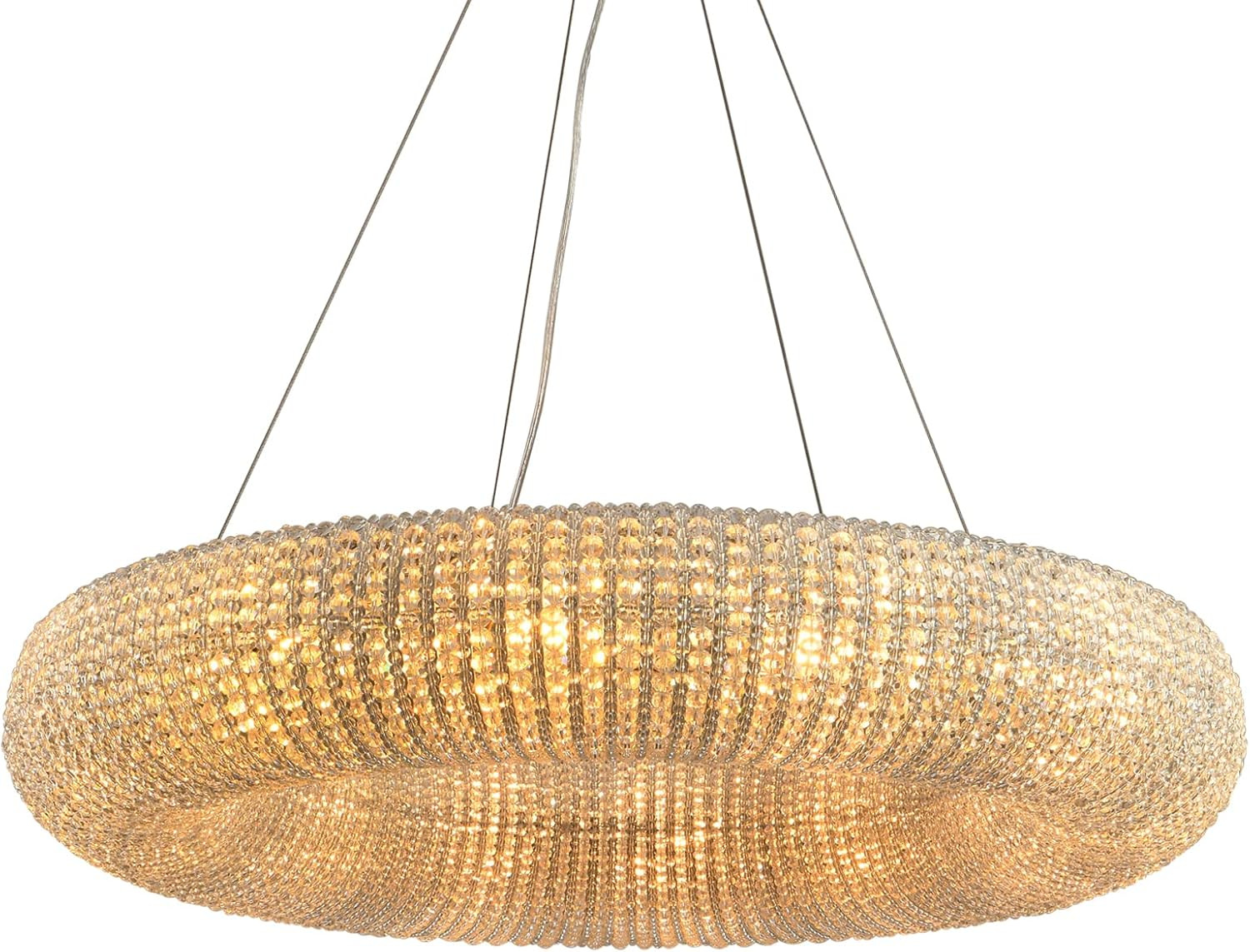 Round Crystal Chandeliers Lighting Modern Personality Luxurious Floating Orb Pendant Lamp-Good fo... | Amazon (US)