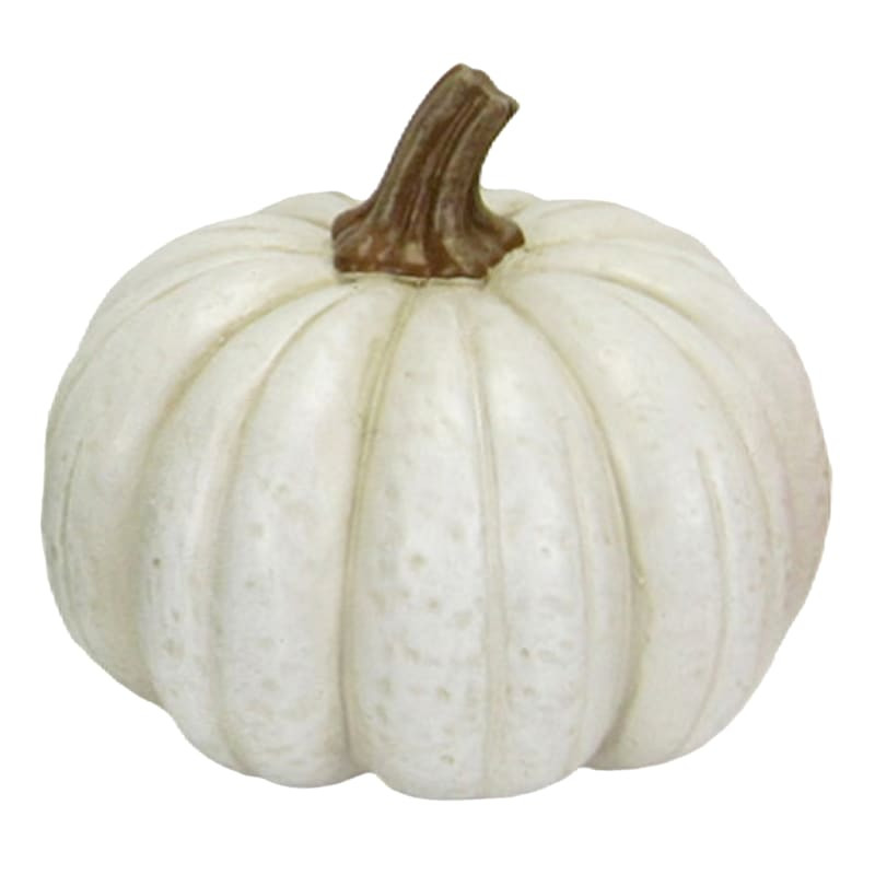 White Resin Pumpkin, 5" | At Home