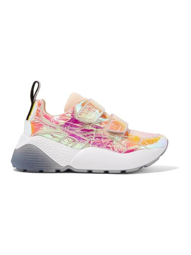 Eclypse metallic faux leather sneakers | NET-A-PORTER (US)