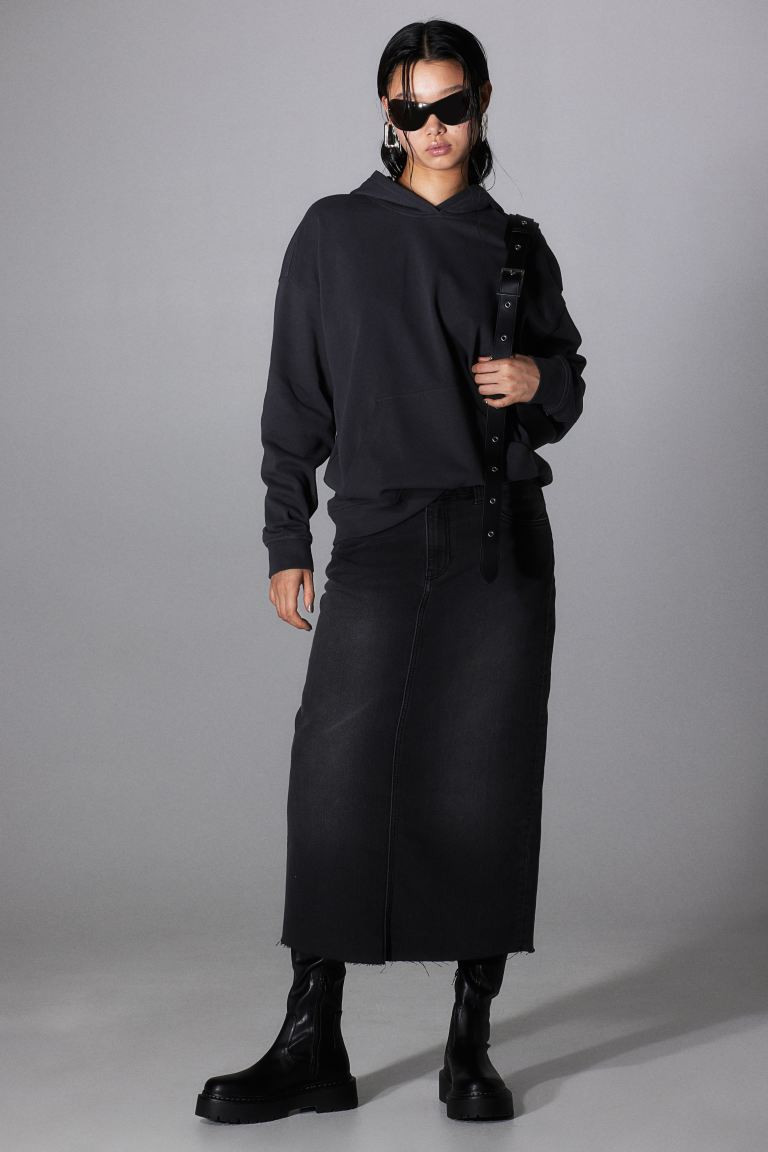 Denim Skirt - Dark gray - Ladies | H&M US | H&M (US + CA)