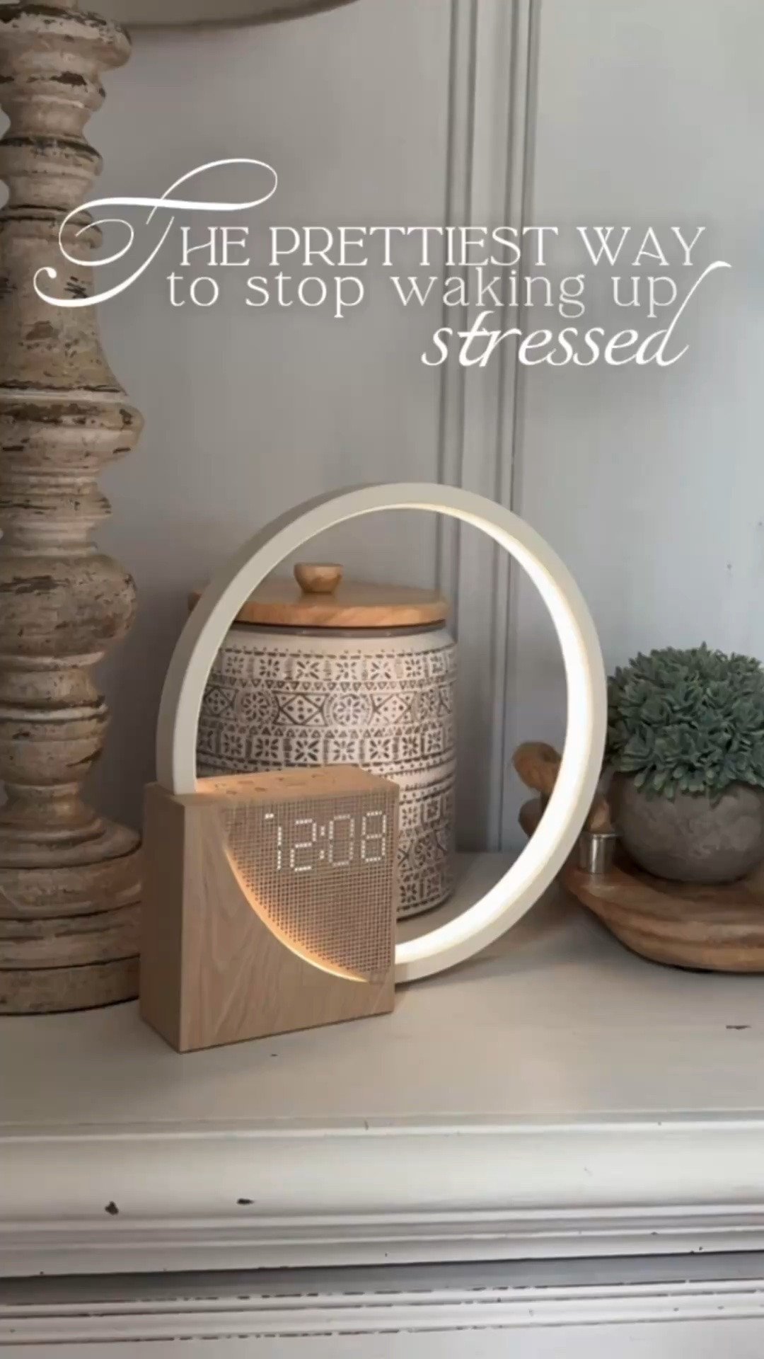 This little sunrise alarm clock makes waking up feel so much softer. Instead of a harsh alarm first thing in the morning, it gradually lights up to help create a calmer, easier wake-up routine — and it looks so pretty on a nightstand too.

I love that it feels like a functional bedside upgrade, but still blends in with neutral home decor. Perfect if you’re trying to make mornings feel less rushed, less stressful, and a little more peaceful.

If you’re shopping for:
sunrise alarm clock for adults
wake up light alarm clock
gentle alarm clock
bedside alarm clock
calm morning routine finds
nightstand decor with function
alarm clock with light
soft wake up alarm
Amazon bedroom finds

Linked here for easy shopping 🤍

sunrise alarm clock • wake up light alarm clock • gentle alarm clock for adults • calm morning routine • nightstand essentials • bedroom Amazon finds • bedside decor • soft morning routine • pretty alarm clock • Amazon home finds
#sunrisealarmclock #bedroomfinds #amazonhomefinds #nightstanddecor #morningroutine #LTKhome #LTKfinds #LTKunder50

#LTKdayinmylife #LTKmorningroutine #LTKHome