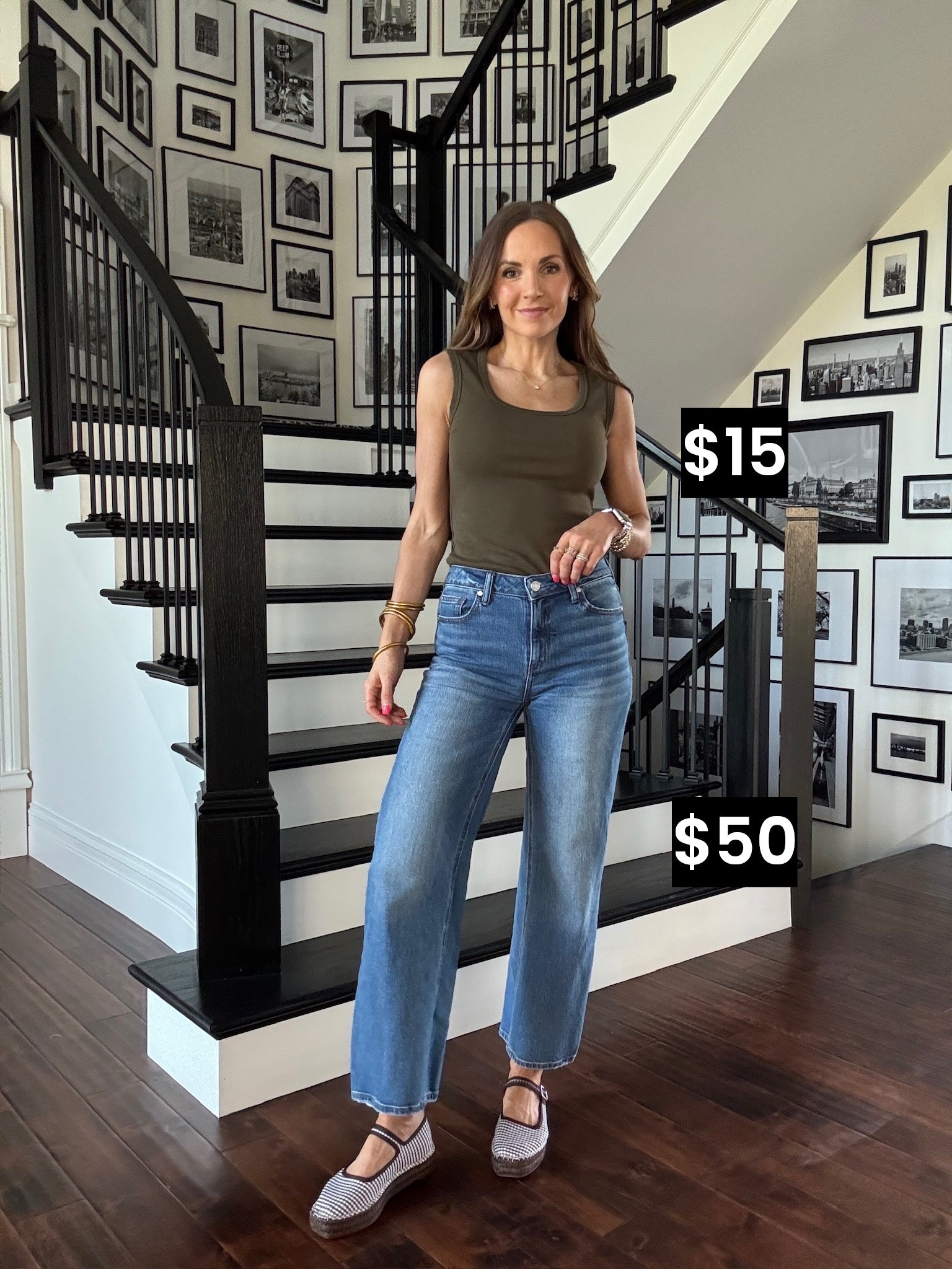 @amazon tank comes in so may cute colors! 
@onequince jeans always! Wearing a 26r and 28 inseam 

#LTKootd #LTKgrwm