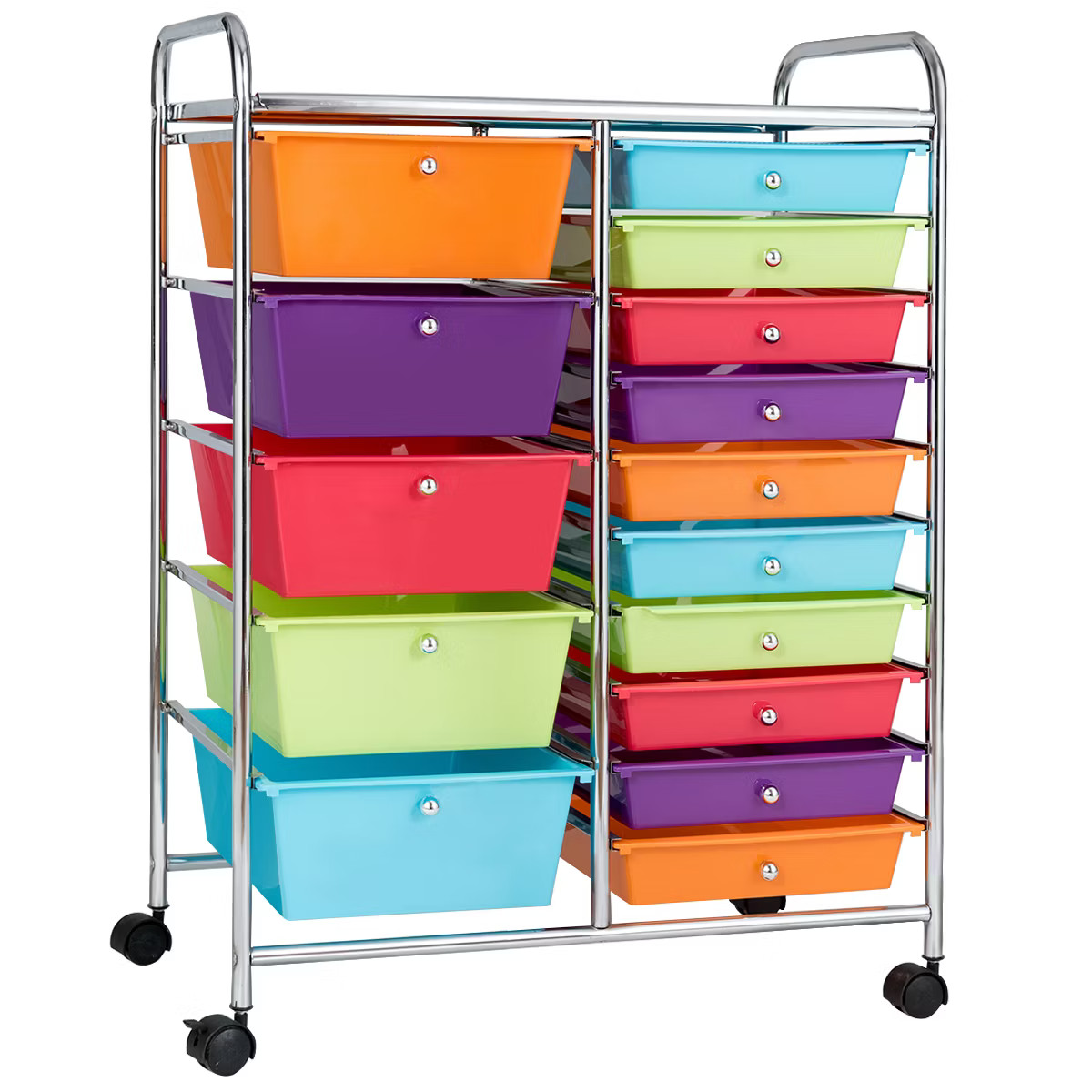 Costway  Rolling Storage Cart wIth 15 Drawers | Target
