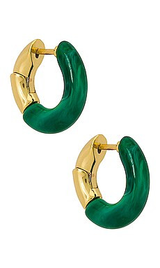 petit moments Acacia Earrings in Green from Revolve.com | Revolve Clothing (Global)