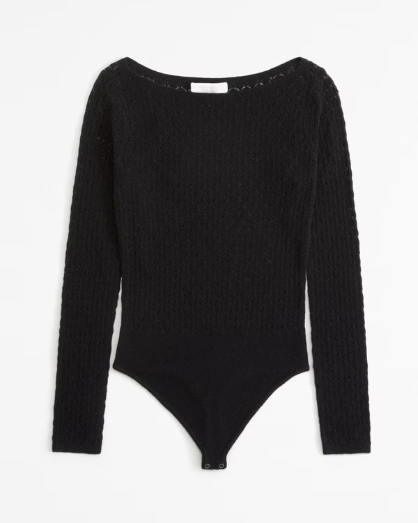 Merino Wool-Blend Slash Bodysuit | Abercrombie & Fitch (US)