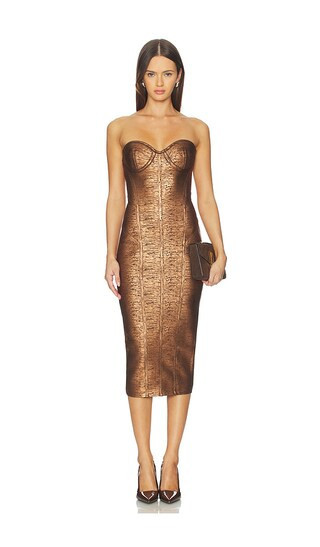 retrofete Charlize Dress in Brown. - size XL | Revolve Clothing (Global)