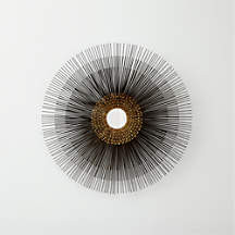 Starburst Round Wall Mirror + Reviews | Crate and Barrel | Crate & Barrel