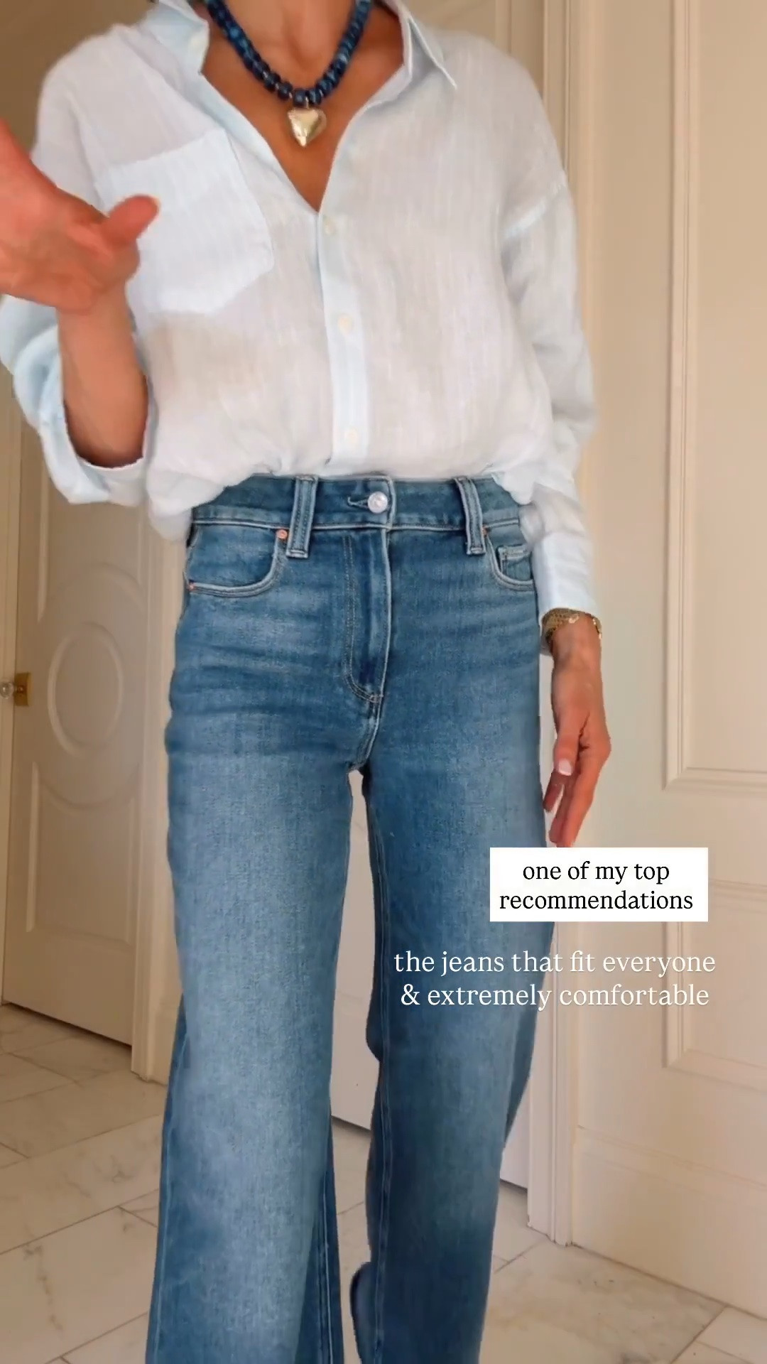 Best seller this week. The jeans that fit everyone. I'm 5'7 wearing size 25 fit tts