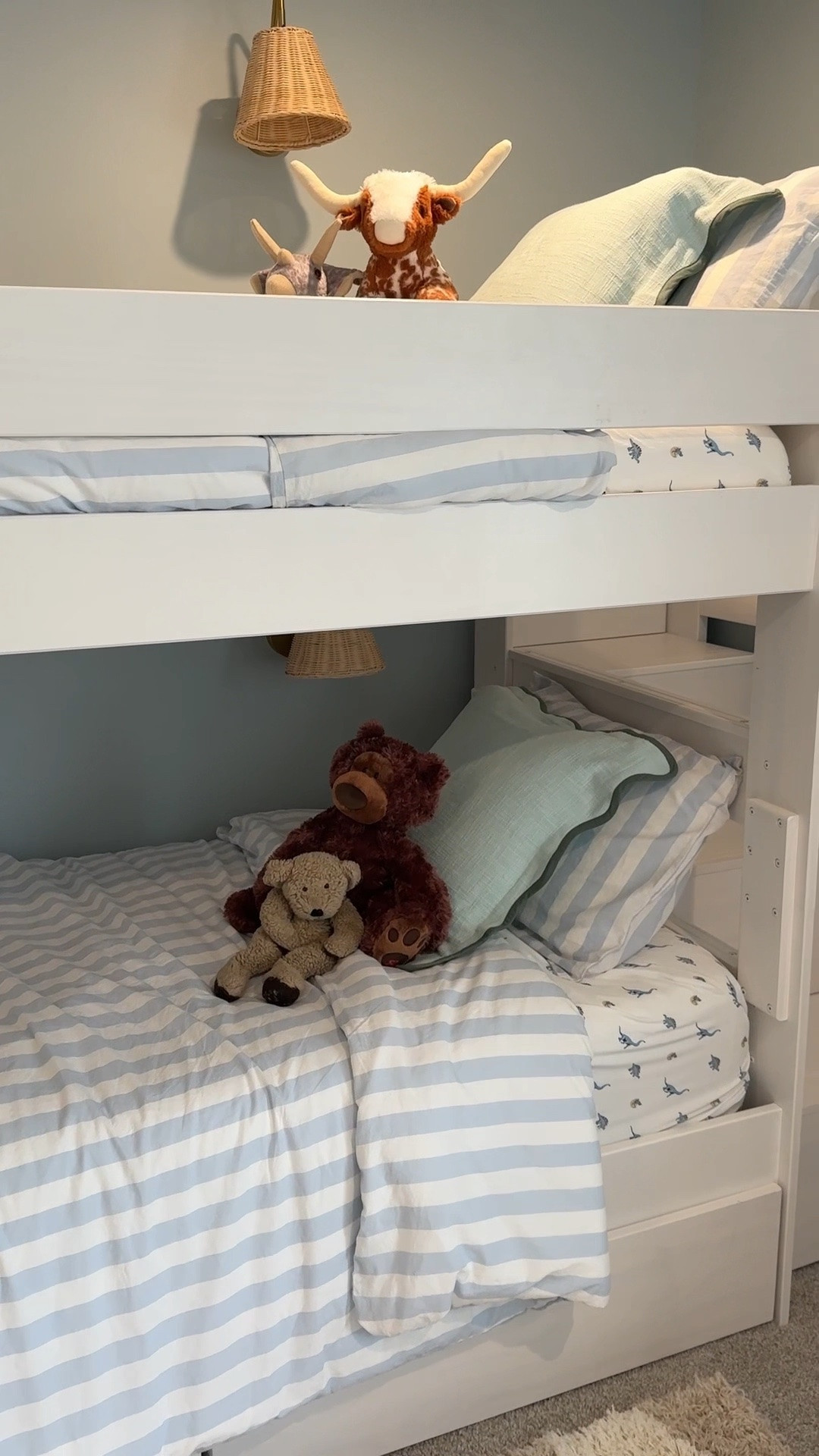 Finally finished Easty’s big boy room 🩵🧸🦖🏈💘 He loves it so much & so do we! The bunk bed is perfect & we love all of his new furniture from @maxandlilyfurniture!  

Comment shop & I’ll send you links to everything! 💘 @shop.ltk #maxandlilypartner

#LTKHome #LTKKids