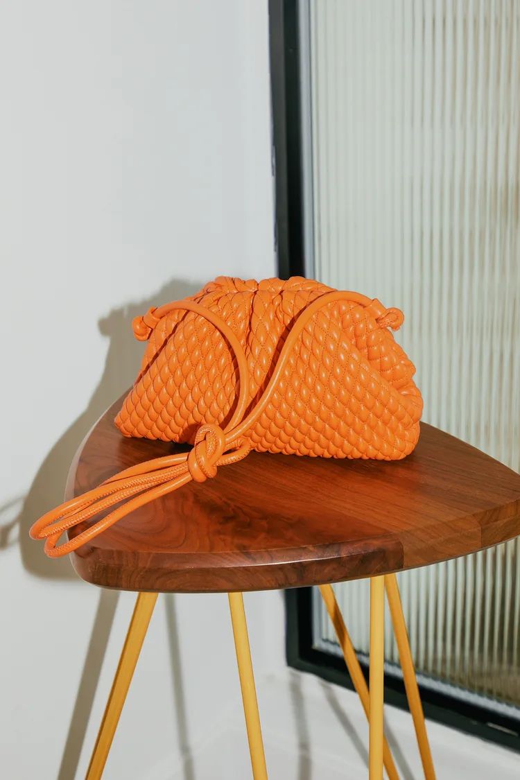 Elise Orange Quilted Crossbody Bag | Lulus (US)